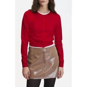 NEW DELUC women's clark cardigan in red